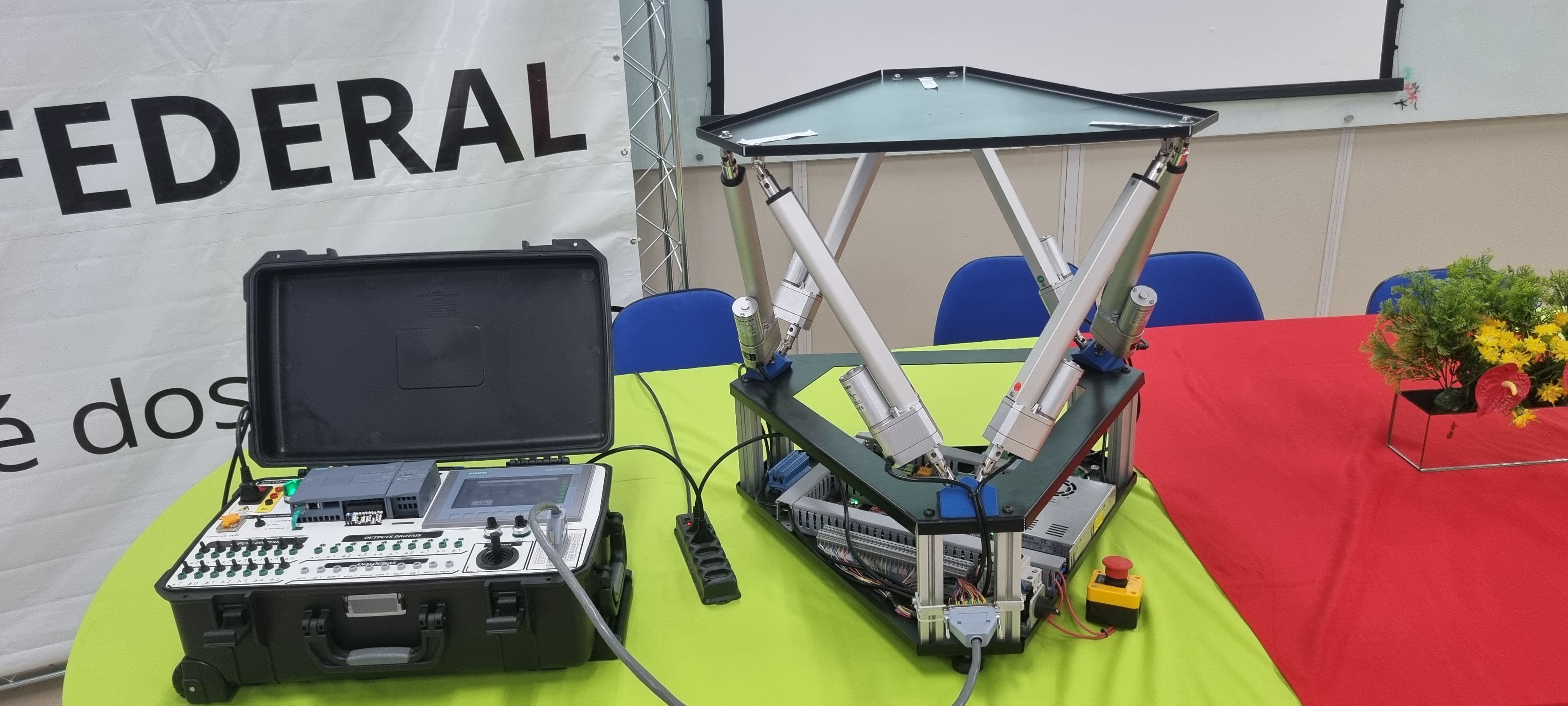 SIEMENS Portable Case & 6-DOF Stewart Platform